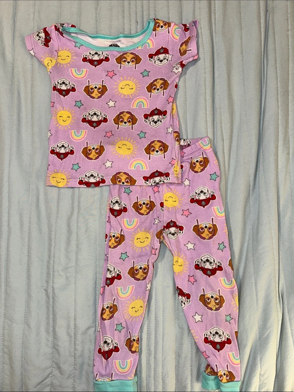 Purple Paw Patrol Pajamas with Marshall and Skye